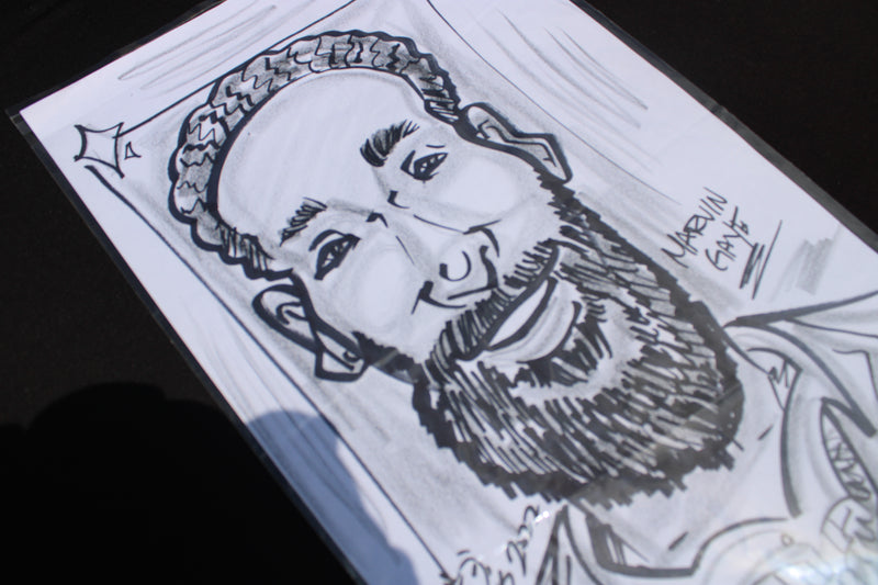 Classic Black & White Face Caricature