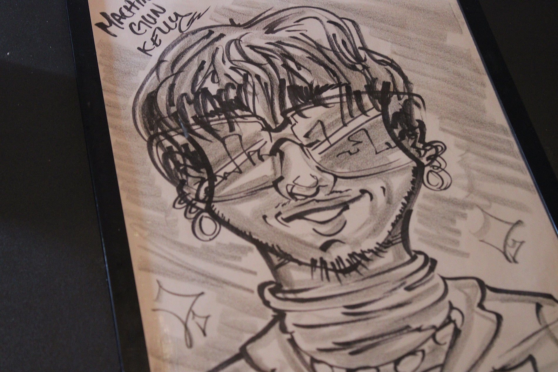 Classic Black & White Face Caricature