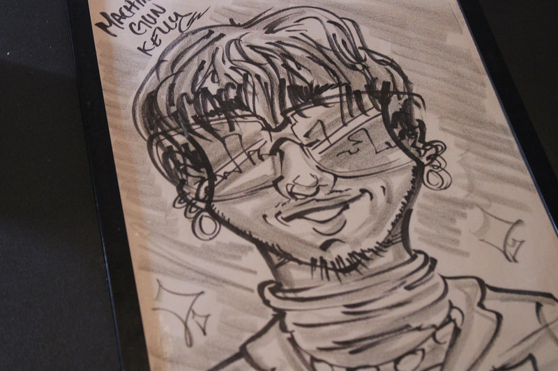 Classic Black & White Face Caricature