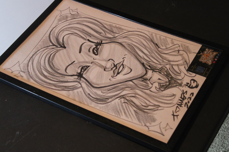 Classic Black & White Face Caricature