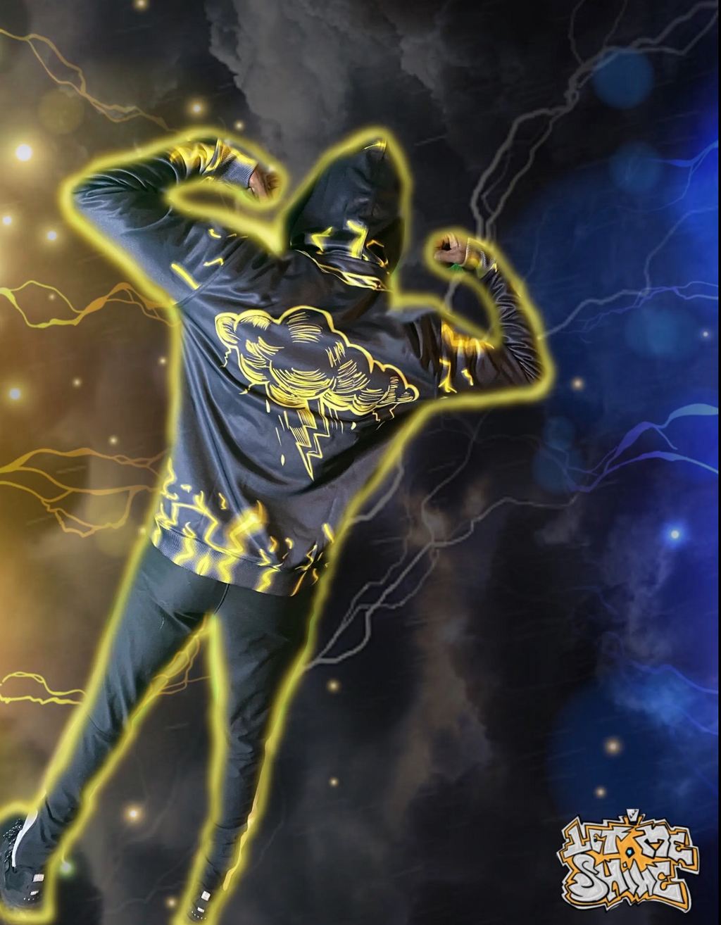 Black Lightning Hoodie